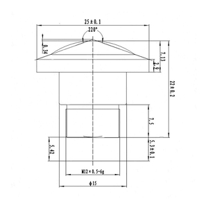 Obiettivo Fisheye <span class=keywords><strong>8</strong></span> Megapixel, Angolo di Visione Orizzontale 220 Gradi, Lunghezza Focale 1.13mm, Lente CCTV con Attacco M12 - Product Image 4