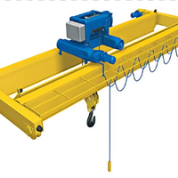 Pont roulant à double poutre de style européen Yiteng, palan électrique 40 tonnes, hauteur de levage 20m, portée 10m, roulement moteur