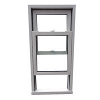 Nuevo diseño UPVC Glazed Sash Windows Single Hung Vertical