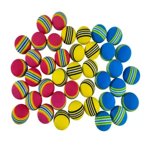 Летние веселые игрушки, высококачественные мячи для тренировок по гольфу, спортивные игрушки для улицы, с рисунком и логотипом, оригинальные мячи из ЭВА