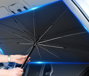 DD4002 parasoles de coche personalizados 190T bloqueo UV paraguas de coche plegable Protector de parabrisas delantero de plástico para niños camiones Manual - Product Image 1