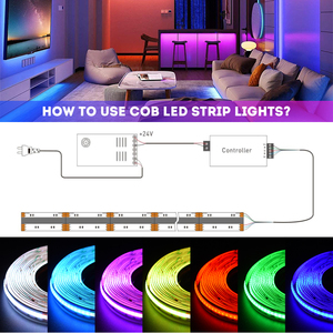 Multicolor 896 <b>LEDs</b> RGBW 3000K 4000K 6500K 24V COB <b>LED</b> Strip for Home Decor Cabinet <b>Ceiling</b> <b>Light</b> - Product Image 3