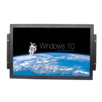 Monitor de pantalla táctil de marco abierto LCD industrial de 14 pulgadas con interfaz serie USB Nueva Pantalla de caja de metal para uso industrial