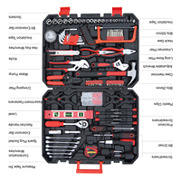 Kit d'Outils Mécaniques de Réparation Automobile de 237 Pièces, Comprenant Clé et Mètre Ruban, avec Boîte à Outils en Plastique