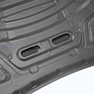 Capó VQ37 para Infiniti Q50 Q50S VQ37 V37 2014-2025, tipo AM, de fibra de carbono, con ventilación frontal. - Product Image 4