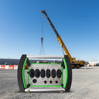 Prix d'usine - Télécommande radio hydraulique à 6 joysticks pour grue, contrôle proportionnel sans fil, piles AAA incluses