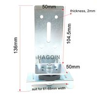 HAGOIN RSIC-1 RSIC-DC04 Noir Vert Acier Galvanisé Ignifuge Antirouille Résistant Isolation Acoustique Clips Composants de Grille de Plafond