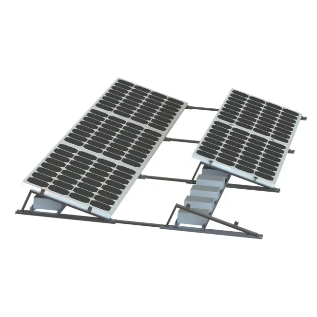 Aluminium Staal Solar Grond Platte Dak Montage Rail Zonne-Energie Paneel Ondersteuning Systeem