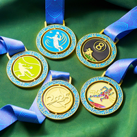 Nouvelles médailles et trophées sportifs personnalisés en fer, économiques, pour la course, la boxe, le bodybuilding, le pickleball, la lutte, le Jiu Jitsu et le football.