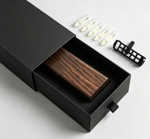 Diffuseur d'arômes de voiture personnalisé avec logo, en bois naturel, à clipser sur la grille d'aération, parfum de luxe pour voiture, aromathérapie - Product Image 6