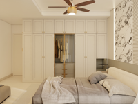Armoire de chambre moderne classique en bois écologique, grand rangement, taille personnalisable pour ensemble de chambre, multi-usages, idéale pour centre commercial