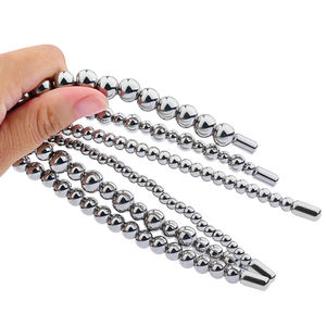 Cuentas para el pene para hombres, juguete sexual masculino de acero inoxidable, dilatador uretral, masajeador de próstata, BDSM, retraso de la masturbación - Product Image 3