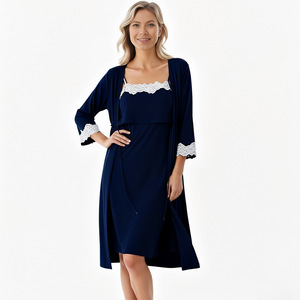 Abbigliamento da Notte Post-Parto <span class=keywords><strong>per</strong></span> Donne, Vestito <span class=keywords><strong>per</strong></span> Allattamento e Gravidanza, Camicia da Notte - Product Image 5