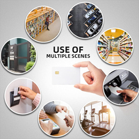 Carte à puce en PVC programmable et réinscriptible personnalisée cartes à puce NFC pour médias sociaux sans contact à induction pour téléphone portable carte de visite NFC