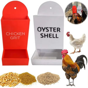 Cute Hanging <b>Chicken</b> Feeder Trough Wide Mouth Gravity Gravity Poultry Feeder Precision Automatic <b>Grit</b> Dispenser for Nutrition - Product Image 4