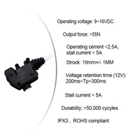 Actionneur de serrure de coffre Volkswagen OA3005 normalement ouvert, moteur de verrouillage central carré pour hayon VW