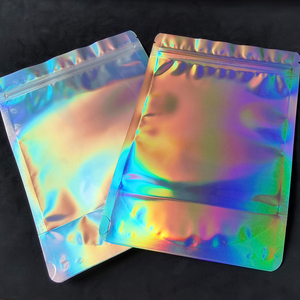 Đầy màu sắc ủng hộ Túi Giấy túi rõ ràng phía trước Zip khóa Túi Cầu vồng 140*200 + 40mm + thực phẩm đứng lên túi Vinyl Túi cấp thực phẩm - Product Image 3