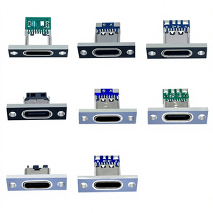 टाइप-सी बेस फिक्स्ड बोर्ड कीबोर्ड/चार्जिंग पोर्ट संशोधित डिय डेटा चार्जिंग केबल वेल्डिंग सॉकेट कनेक्टर काले/सफेद - Product Image 1