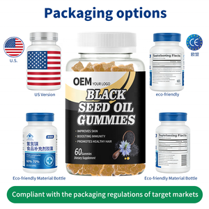 Gomitas Veganas de Aceite de Semilla Negra Orgánica 100% a Base de Plantas, Cumplen con las Normas de EE. UU./UE, Etiquetado y Empaquetado Personalizados, Suplemento Apto para Veganos - Product Image 4