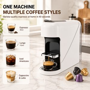 Macchina per Caffè Espresso a Cialde Compatta di Alta Qualità con Estrazione Rapida e Funzionamento One-Touch per Casa e Cucina - Product Image 2