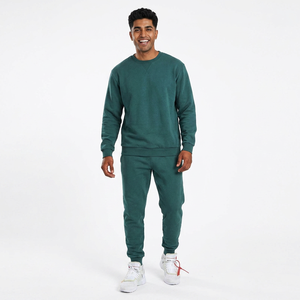 Conjunto Deportivo de Dos Piezas de Felpa Personalizado de Moda, Sudadera con Capucha, Ropa Deportiva Informal para Gimnasio, Correr, Estilo Urbano, Estampado Sólido - Product Image 1