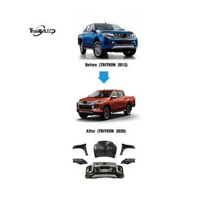 Pickup Bộ Dụng Cụ Thân Xe Cản Trước 4X4 Cho Triton 2012 Nâng Cấp Mitsubishi L200 Triton 2020