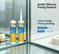 Adhésif scellant acétique général Zhanhe à excellente extension pour bande de moulage de verre intérieure pour la décoration intérieure