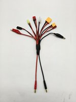 Câbles de charge Lipo 8 en 1 4,0 mm Banana/XT60, isolation PVC, conducteur en cuivre pur 12V pour voitures RC, drones, automobiles, Imax B6 B6AC