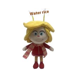 Stock Kerst Grinch Knuffel Super Zacht Groen Harige Kinderen Cartoon Pop Geborduurde Warmte Overdracht Ontwerp Beer Tas - Product Image 2