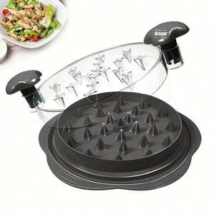 Outil déchiqueteur de viande pour cadeaux promotionnels – Brosse-fourche déchiqueteuse de poulet sans BPA, conception créative anti-adhérence robuste, sérigraphie - Product Image 1