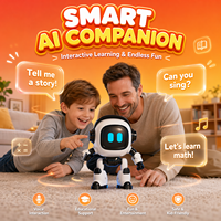 Robot Inteligente de Compañía Humanoide Blanco y Negro con Pantalla Expresiva para el Hogar, Oficina o Regalo, Precio de Fábrica