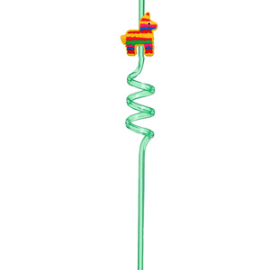 Pajitas Espirales de Dibujos Animados de Grado Alimenticio para Bebidas y Jugos, Accesorios para Fiestas de Cumpleaños, Ideales para Fiestas de Verano Mexicanas Transfronterizas - Product Image 4