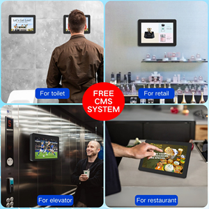 10.1 \ "tự phục vụ kỹ thuật số tương tác kiosk màn hình cảm ứng hiển thị với tùy chọn mã QR cho nhà hàng hoạt hình signage - Product Image 3