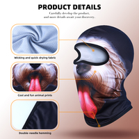 Fabuleuse cagoule à visage d'animal extrêmement amusante et très élastique pour les aventures en plein air et les blagues