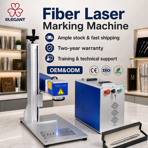 Machine de marquage laser à fibre divisée ELG 20W 30W 50W 100W pour métaux, bijoux, acier inoxydable, avec certifications CE ISO - Product Image 1