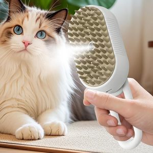 Nouvelle brosse vapeur pour chien et chat 3 en 1, portable, pour enlever les poils d'animaux, brosse à vapeur électrique pour poils de chat - Product Image 3
