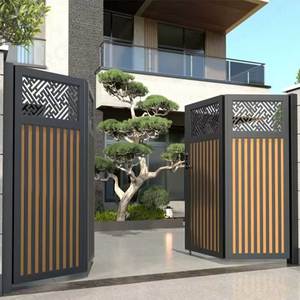 Rogenilan <span class=keywords><strong>Aluminium</strong></span> Auto-ouverture Sécurité Allée Porte Balançoire Suspendue Pliable Extérieur Piste Grill Gates - Product Image 1