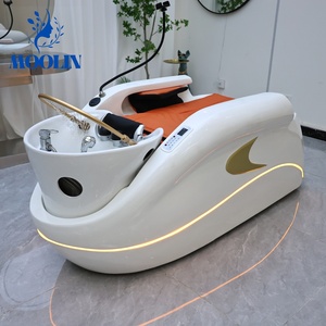 MOOLIN Cama Eléctrica Profesional para Lavado de Cabello, Estilo Tradicional para Salón de Belleza y <span class=keywords><strong>Spa</strong></span>, con Lavabo de Cerámica y Uso en Baño - Product Image 4