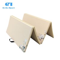 Tapis de gymnastique et de yoga confortable pour la lutte Trois panneaux Plancher de protection facile à plier
