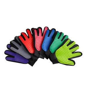 Gants de toilettage pour chat, multicolores, à cinq doigts, pour le massage et le nettoyage des animaux, fournitures de toilettage pour chiens et chats - Product Image 1