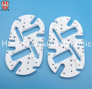 <span class=keywords><strong>Placa</strong></span> de <span class=keywords><strong>junta</strong></span> de cerámica mecanizable Macor blanca de precisión con inserto de metal de rosca/tablero de aislamiento de vitrocerámica - Product Image 5