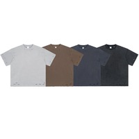 Nouveau design T-shirt 275g Vintage délavé style vieilli T-shirt homme en gros T-shirts personnalisés