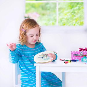Kit d'outils d'artisanat pour broderie au point de croix DIY : Cerceaux en bambou personnalisés - Product Image 3
