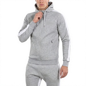 Conjunto Deportivo y Sudadera con Capucha para Hombre, con Cierre Completo, de Felpa Técnica, con Logotipo Personalizable, Nuevo y en Tendencia, para Uso Diario - Product Image 3