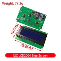 Módulo de Pantalla Azul Verde para Arduino 0802 1602 2004 12864 LCD, Pantalla de Caracteres UNO R3 Mega2560, Interfaz PCF8574T IIC I2C