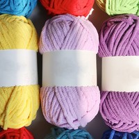 Charmkey barre de glace fil à la main Crochet bricolage tricot poupées sacs sous-verres couvertures moyen épais laine fil boule