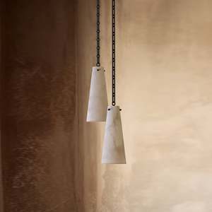 Radilum Pendant Chandelier Adjustable Height LED Brass Alabaster 3000K Warm <b>White</b> 2-Year Warranty Modern Luxury Nordic <b>Hanging</b> - Product Image 3
