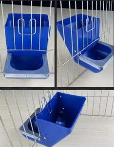 10cm nhựa thép treo tự động thỏ lồng Pet feeders Thỏ Ăn máng - Product Image 6