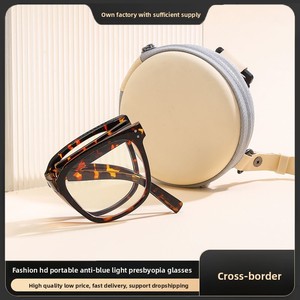 <span class=keywords><strong>Gafas</strong></span> de lectura plegables Premium Anti Blue Light con estuche de almacenamiento Logotipo personalizado Lentes de visión única para personas mayores Mujeres Hombres - Product Image 2