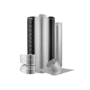 Système de cheminée en acier galvanisé de taille universelle 5/6'' avec garantie de 5 ans <span class=keywords><strong>pour</strong></span> poêle à <span class=keywords><strong>bois</strong></span> et foyer - Product Image 1